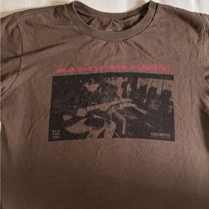 brandy cropped radio silence tee